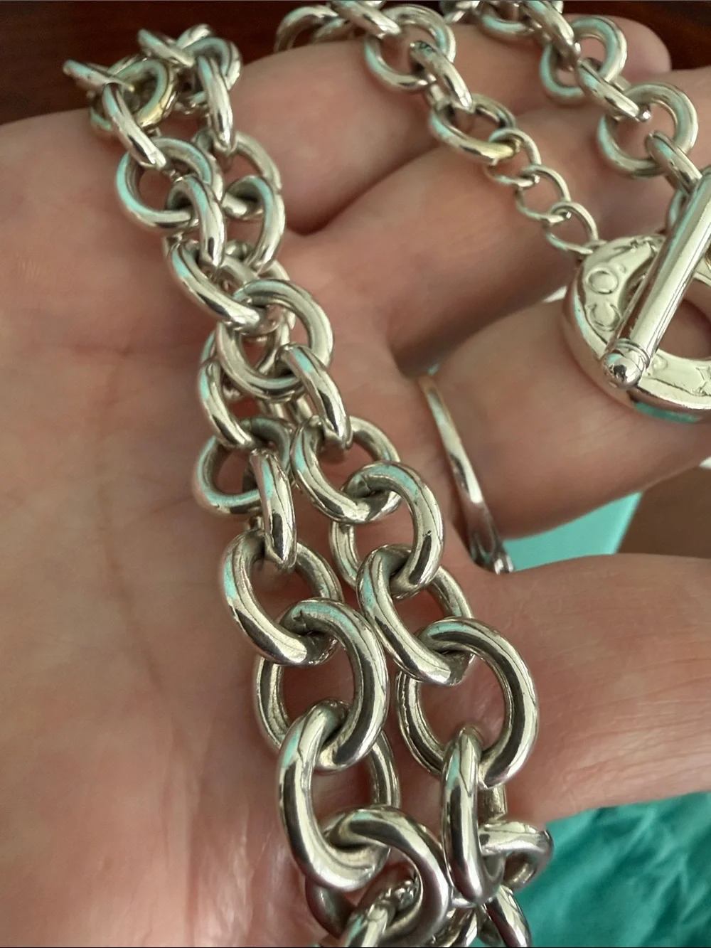 21” Please Return To Tiffany Heart Tag Toggle Necklace